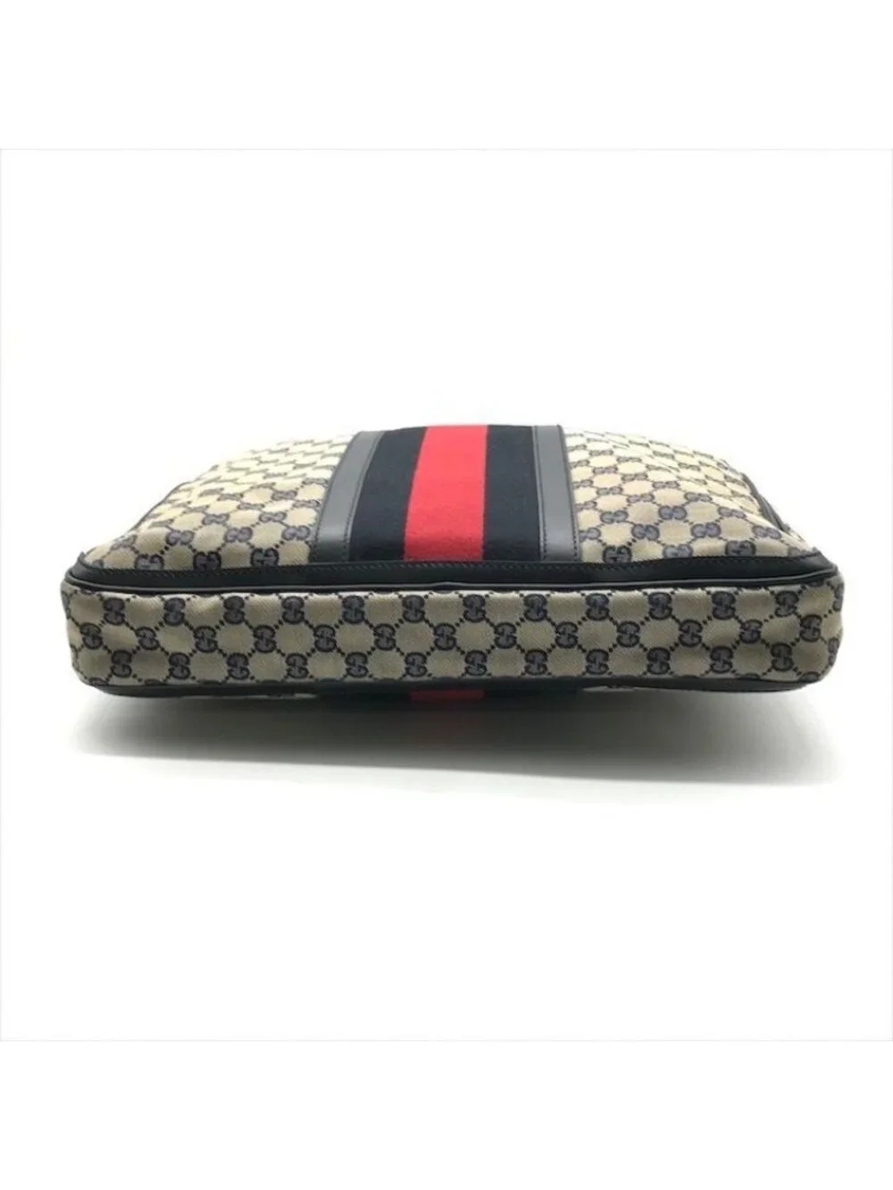 Gucci GG Canvas Business Bag 2-Way Bag Sherry Line Navy Bag
